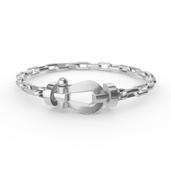 [Windsor Jewelry]FORCE LARGE HORSESHOE CLASP  METAL BRACELET