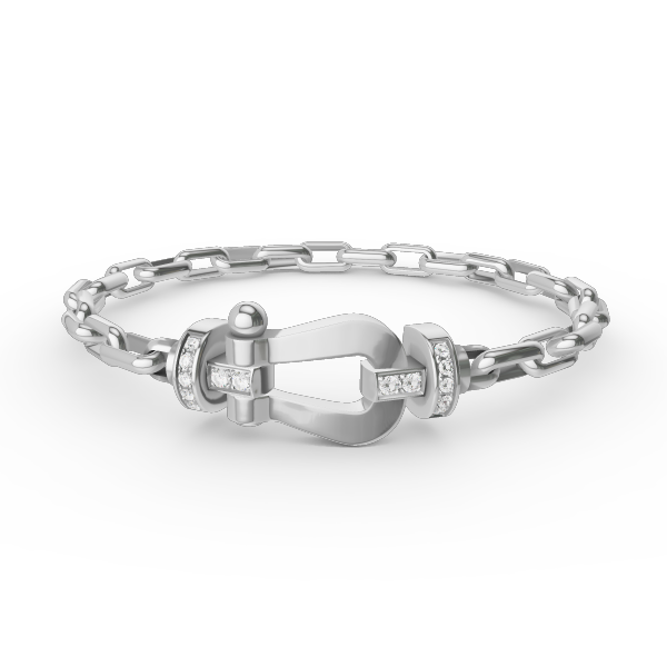 [Windsor Jewelry]FORCE LARGE HORSESHOE CLASP  METAL BRACELET