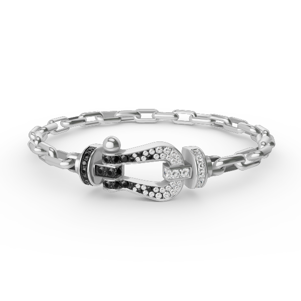 [Windsor Jewelry]FORCE LARGE HORSESHOE CLASP  METAL BRACELET