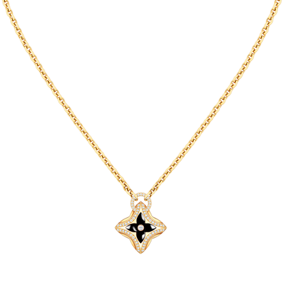 [Windsor Jewelry]STAR PEDANT PINK GOLD DIAMOND NECKLACE