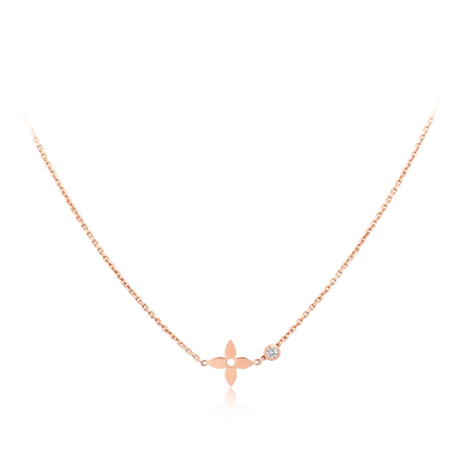 [Windsor Jewelry]BLOSSOM PENDANT PINK GOLD AND DIAMOND