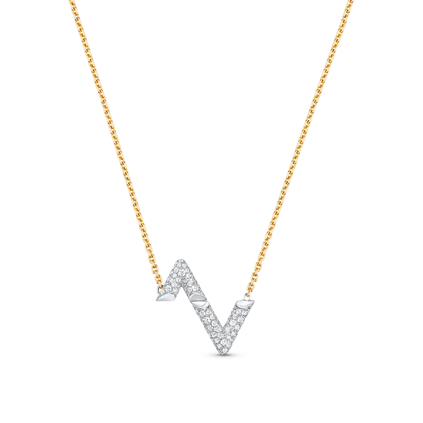[Windsor Jewelry]VOLT SILVER DIAMOND PEDANT NECKLACE