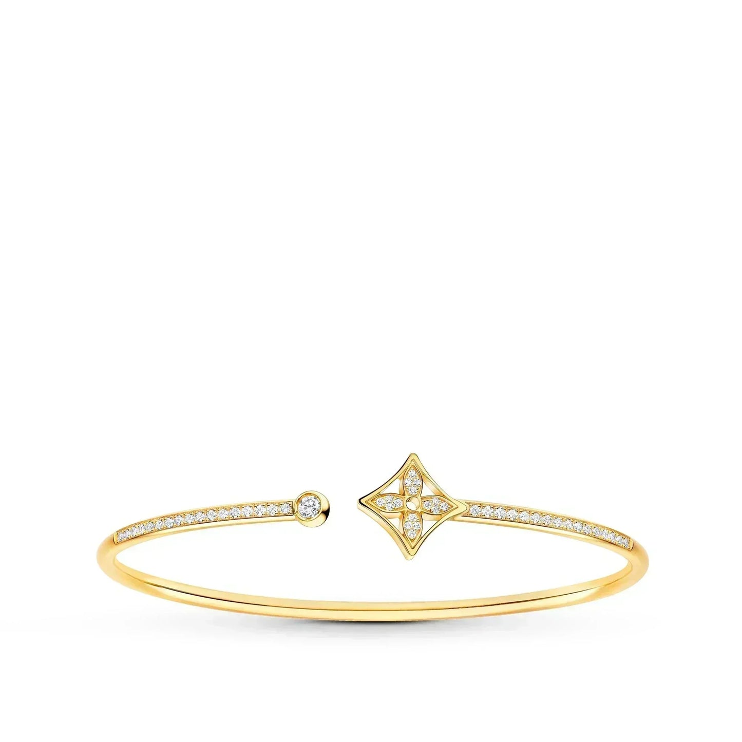 [Windsor Jewelry]IDYLLE GOLD OPEN BRACELET DIAMOND PAVED
