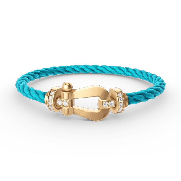 [Windsor Jewelry]FORCE LARGE HORSESHOE HALF DIAMOND BRACELET GOLD