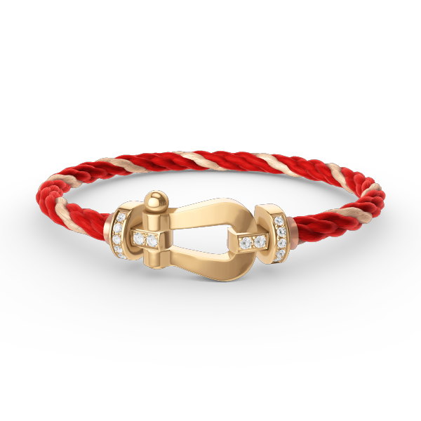 [Windsor Jewelry]FORCE LARGE HORSESHOE HALF DIAMOND BRACELET GOLD