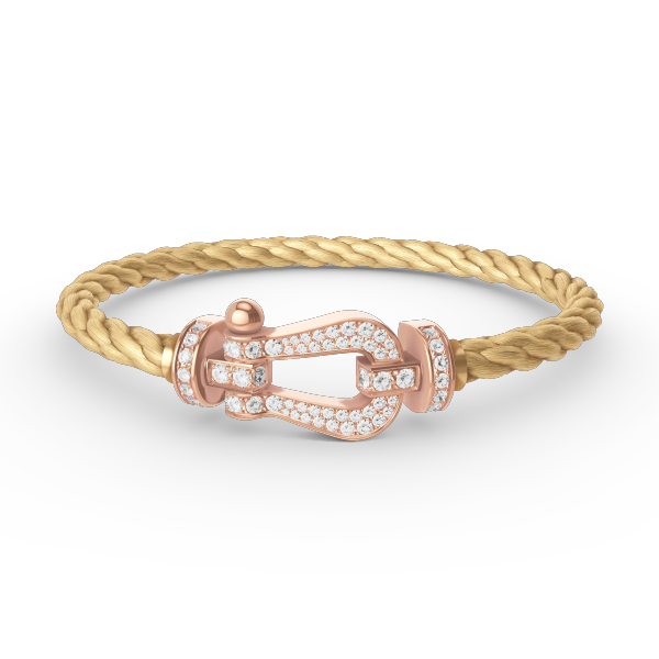 [Windsor Jewelry]FORCE LARGE HORSESHOE FULL DIAMOND BRACELET ROSE GOLD