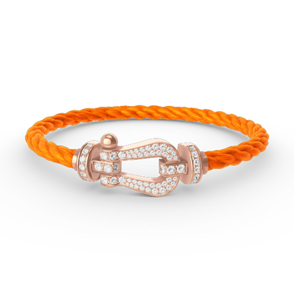 [Windsor Jewelry]FORCE LARGE HORSESHOE FULL DIAMOND BRACELET ROSE GOLD