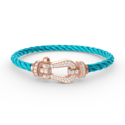 [Windsor Jewelry]FORCE LARGE HORSESHOE FULL DIAMOND BRACELET ROSE GOLD