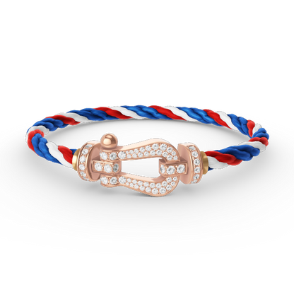 [Windsor Jewelry]FORCE LARGE HORSESHOE FULL DIAMOND BRACELET ROSE GOLD