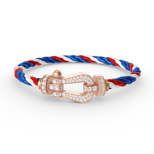 [Windsor Jewelry]FORCE LARGE HORSESHOE FULL DIAMOND BRACELET ROSE GOLD