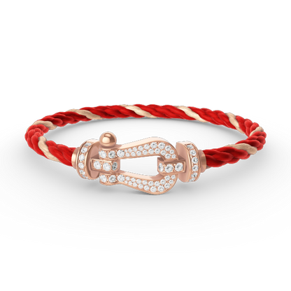 [Windsor Jewelry]FORCE LARGE HORSESHOE FULL DIAMOND BRACELET ROSE GOLD