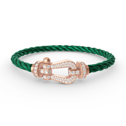 [Windsor Jewelry]FORCE LARGE HORSESHOE FULL DIAMOND BRACELET ROSE GOLD