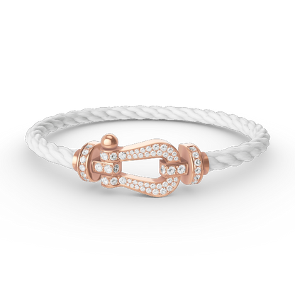 [Windsor Jewelry]FORCE LARGE HORSESHOE FULL DIAMOND BRACELET ROSE GOLD