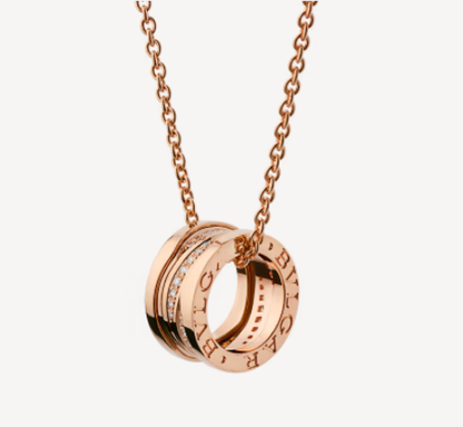 [Windsor Jewelry]ZERO 1 PINK GOLD DIAMOND NECKLACE