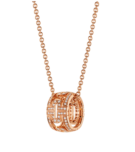 [Windsor Jewelry]PARENTESI NECKLACE PINK GOLD DIAMOND