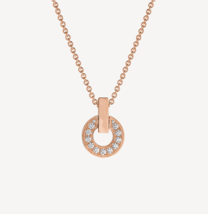 [Windsor Jewelry]GARI NECKLACE PINK GOLD DIAMOND
