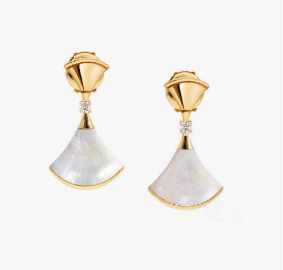 [Windsor Jewelry]DREAM MOP 1 DIAMOND EARRINGS