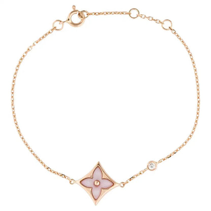 [Windsor Jewelry]STAR 1 DIAMOND PINK GOLD BRACELET