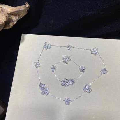 [Windsor Jewelry]FRIVOLE SILVER 5 FLOWERS BRACELET