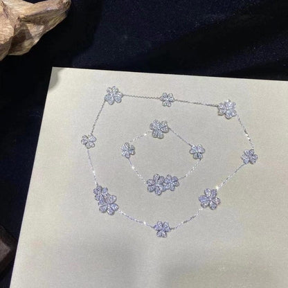 [Windsor Jewelry]FRIVOLE SILVER 5 FLOWERS BRACELET