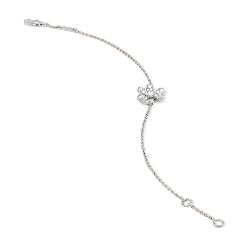 [Windsor Jewelry]FRIVOLE SILVER FLOWER DIAMOND BRACELET