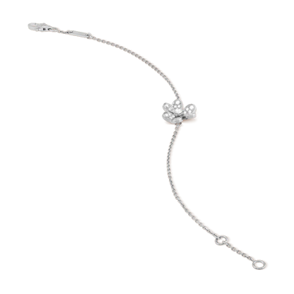 [Windsor Jewelry]FRIVOLE SILVER FLOWER DIAMOND BRACELET