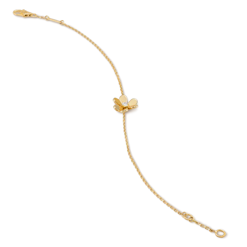 [Windsor Jewelry]FRIVOLE GOLD FLOWER PINK MALACHITE BRACELET
