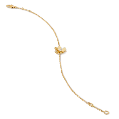 [Windsor Jewelry]FRIVOLE GOLD FLOWER PINK MALACHITE BRACELET