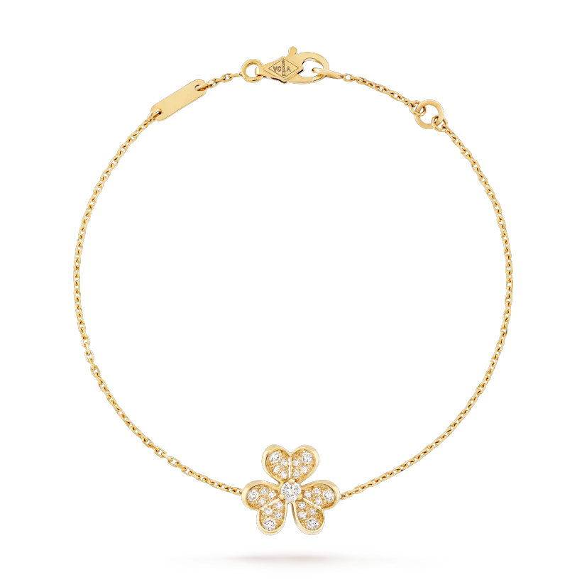[Windsor Jewelry]FRIVOLE GOLD FLOWER DIAMOND BRACELET