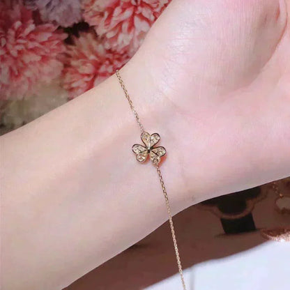 [Windsor Jewelry]FRIVOLE GOLD FLOWER DIAMOND BRACELET