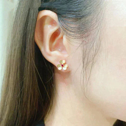 [Windsor Jewelry]FRIVOLE  FLOWER PINK EARRINGS