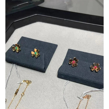 [Windsor Jewelry]FRIVOLE  FLOWER PINK EARRINGS