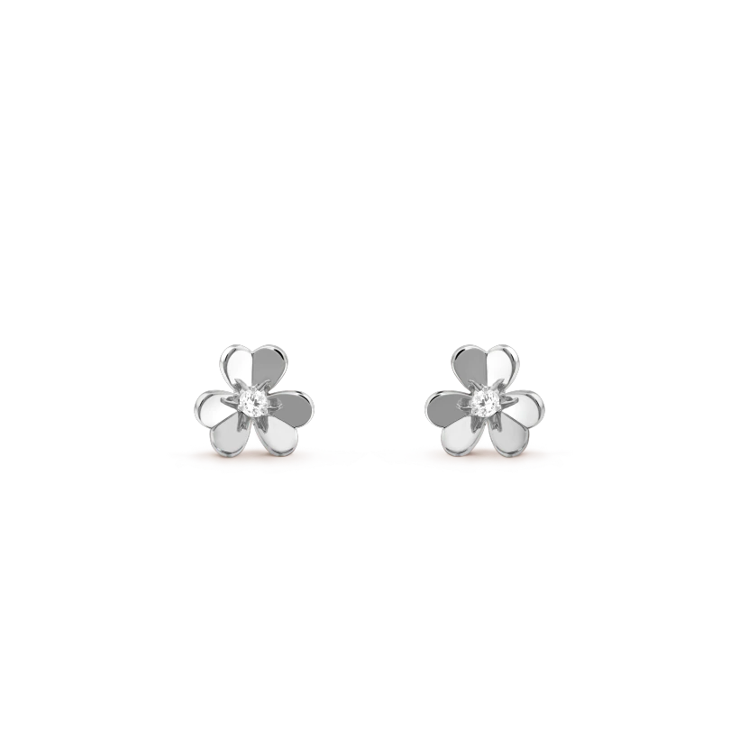 [Windsor Jewelry]FRIVOLE MINI SILVER FLOWER EARRINGS