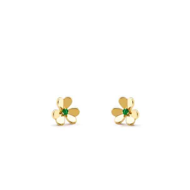 [Windsor Jewelry]FRIVOLE  FLOWER MALACHITE EARRINGS
