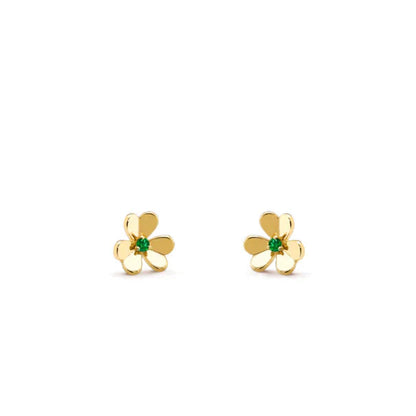 [Windsor Jewelry]FRIVOLE  FLOWER MALACHITE EARRINGS