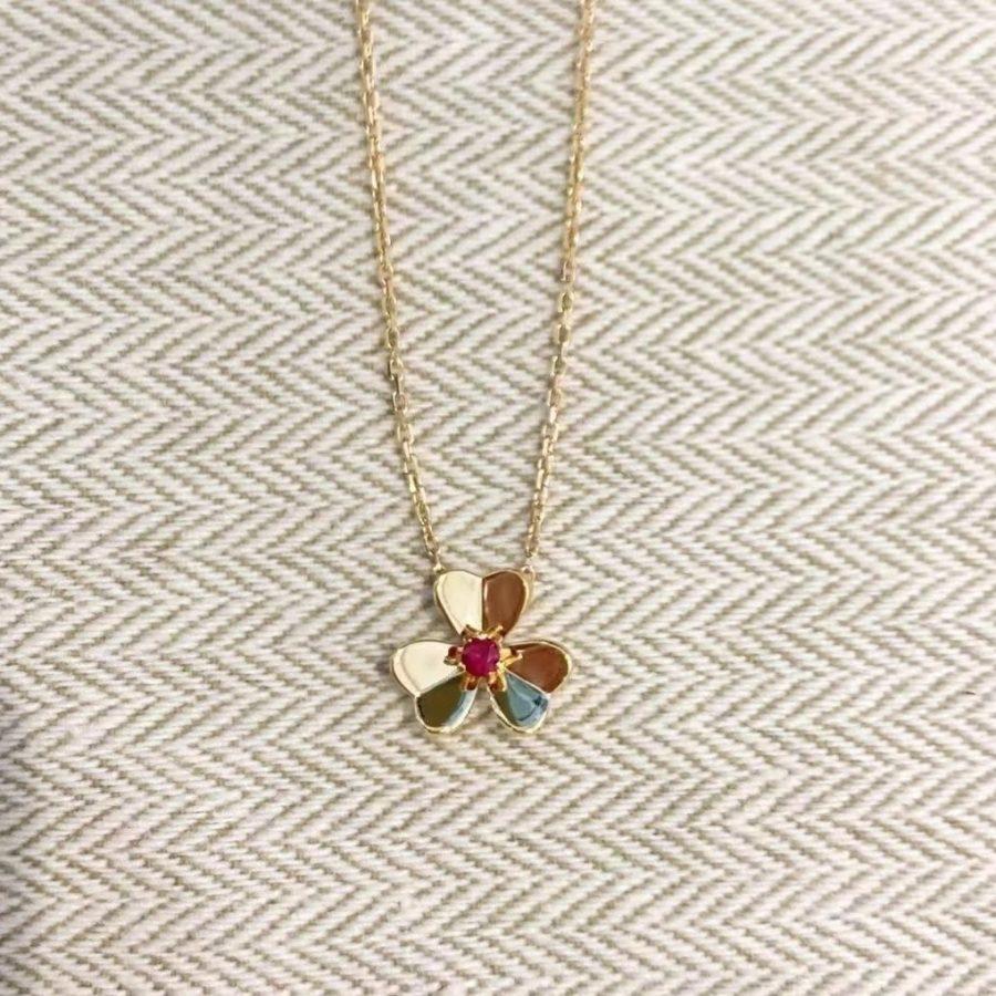 [Windsor Jewelry]FRIVOLE GOLD FLOWER NECKLACE