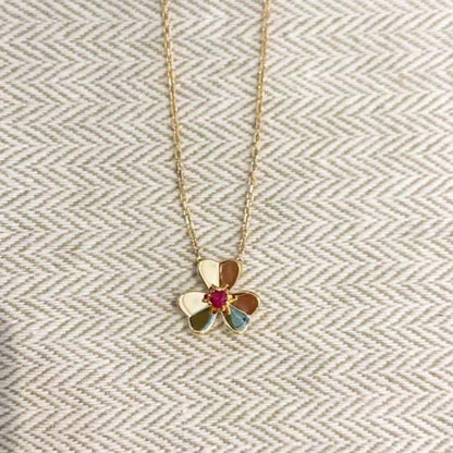 [Windsor Jewelry]FRIVOLE GOLD FLOWER NECKLACE