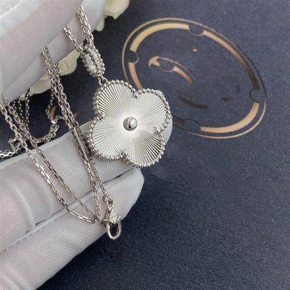 [Windsor Jewelry]CLOVER 25MM SILVER BIG CLOVER NECKLACE