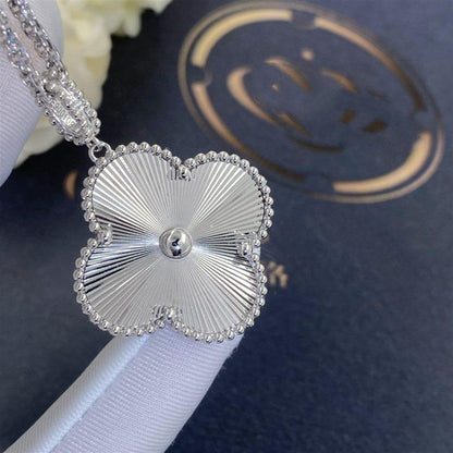 [Windsor Jewelry]CLOVER 25MM SILVER BIG CLOVER NECKLACE