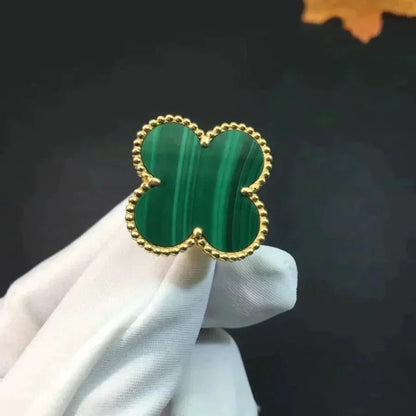 [Windsor Jewelry]CLOVER MALACHITE RING