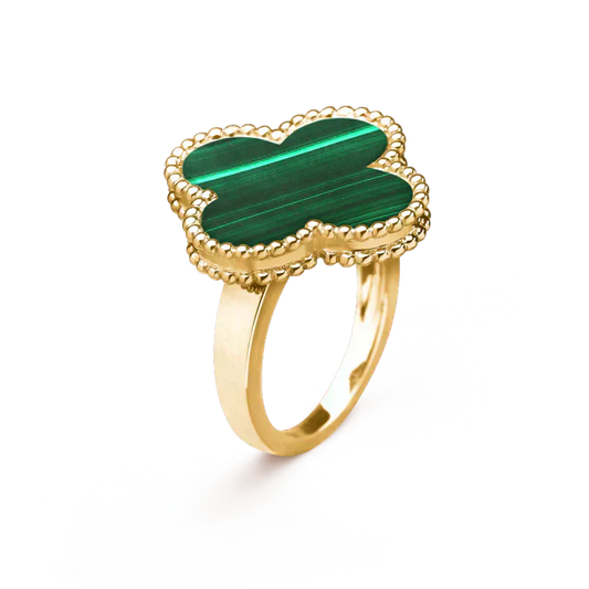 [Windsor Jewelry]CLOVER MALACHITE RING
