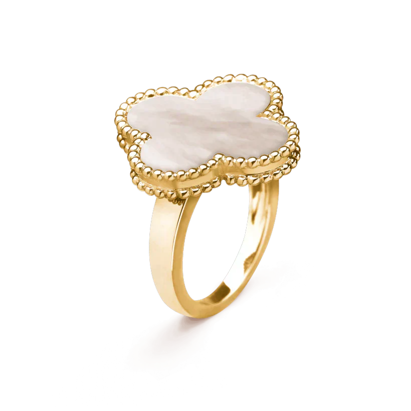 [Windsor Jewelry]CLOVER WHITE MOP RING
