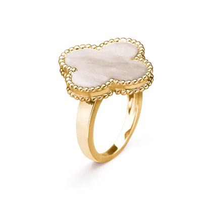 [Windsor Jewelry]CLOVER WHITE MOP RING