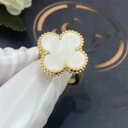 [Windsor Jewelry]CLOVER WHITE MOP RING