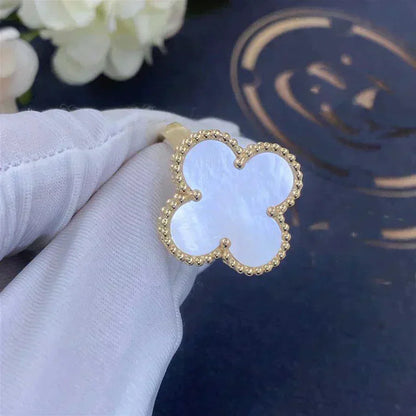 [Windsor Jewelry]CLOVER WHITE MOP RING