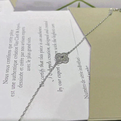 [Windsor Jewelry]CLOVER  SINGLE FLOWER BRACELET SILVER