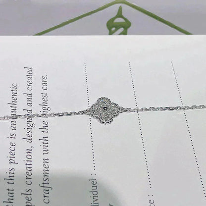[Windsor Jewelry]CLOVER  SINGLE FLOWER BRACELET SILVER