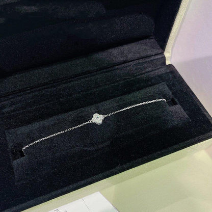 [Windsor Jewelry]CLOVER  SINGLE FLOWER BRACELET SILVER