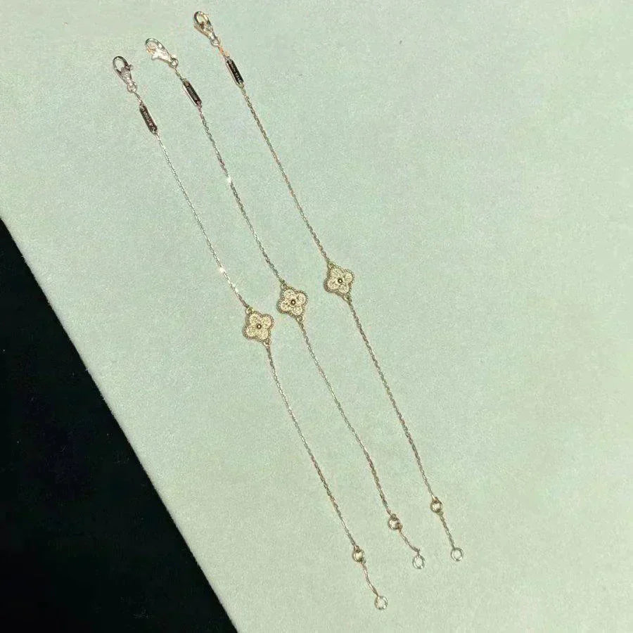 [Windsor Jewelry]CLOVER SINGLE FLOWER BRACELET