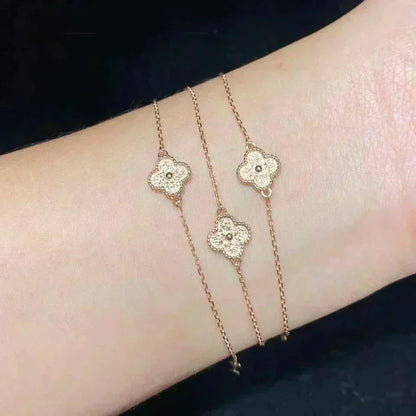 [Windsor Jewelry]CLOVER SINGLE FLOWER BRACELET